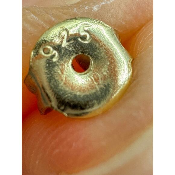 925 Sterling Silver Vermeil Cascading Circles Drop Earrings Gold Over Sterling - Picture 7 of 13